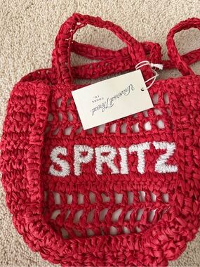 Universal Thread Red Crochet 'SPRITZ' Mini Tote